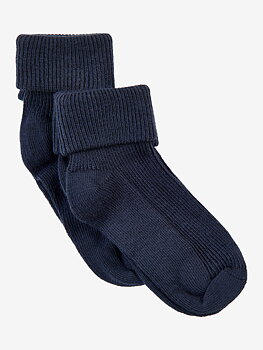 Baby Rib Sock w Fold 2-Pack Dark Navy