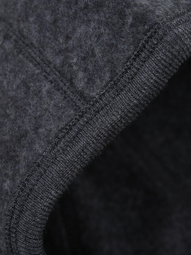 Balaclava Single Layer Dark Grey Melange Wool - 2