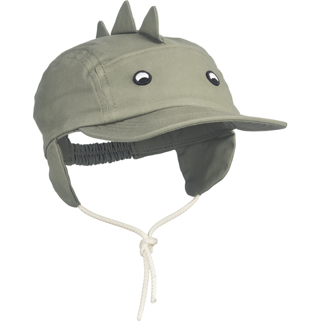 Opal baby cap Dino faune green