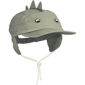 Opal baby cap Dino faune green