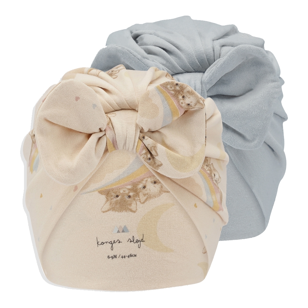 2 PACK BAMBI BONNET RAINBOW KITTY/PEARL BLUE
