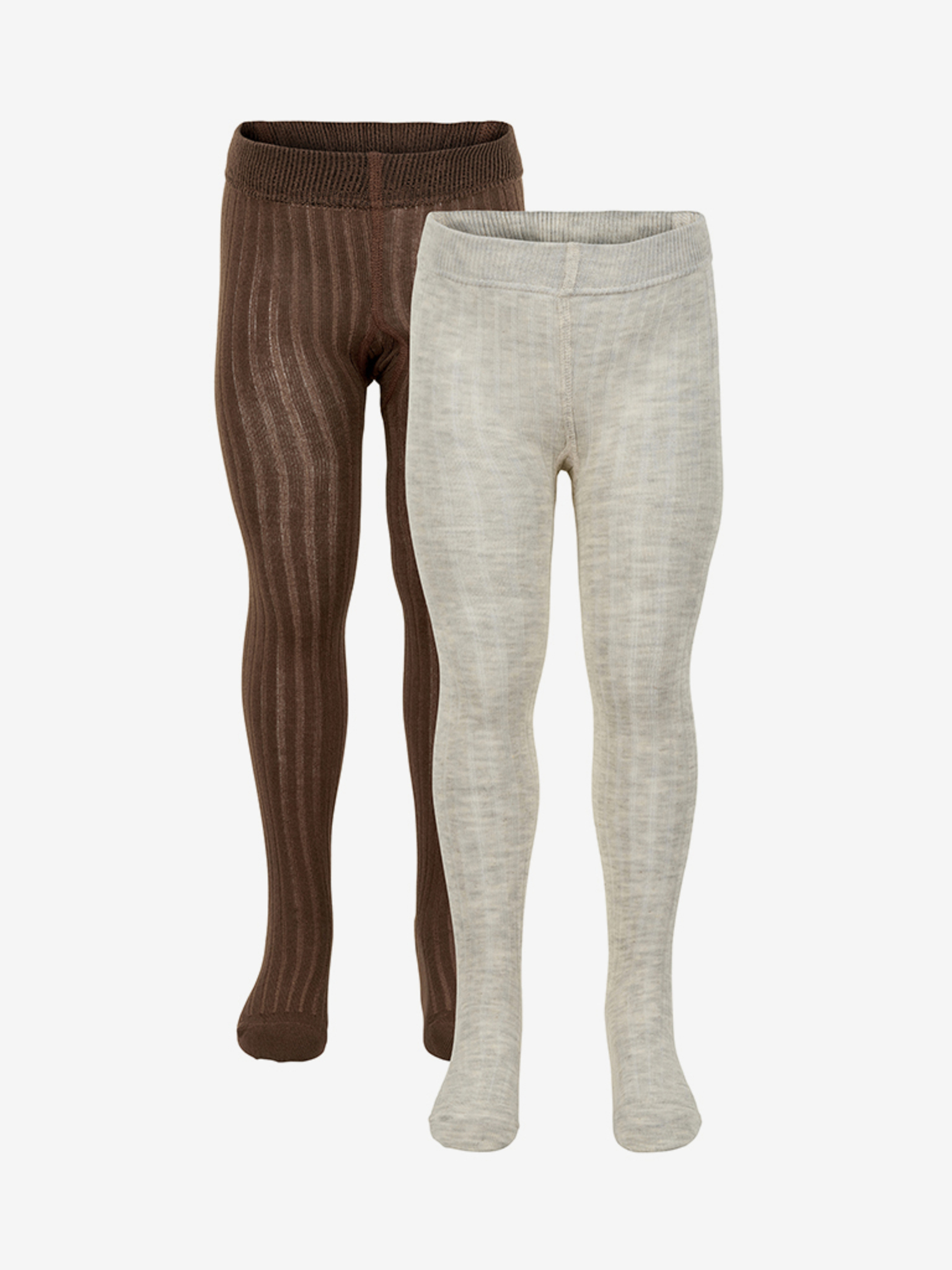 Minymo Stocking Solid Rib 2-Pack Thrush