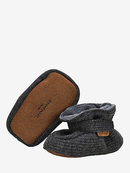 En Fant Baby Slippers Dark grey melange
