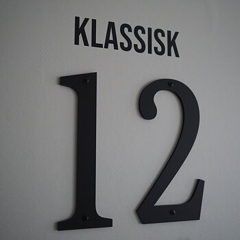 Fasadsiffra KLASSISK Synlig fastsättning