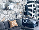 Cushion Cover with print -Gray