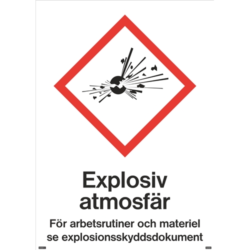 Explosiv atmosfär 150x210mm  Efterlysande