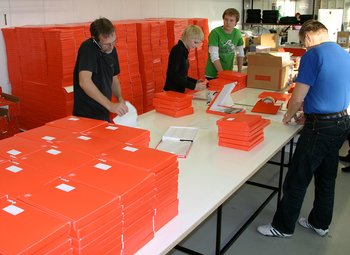packning, utskick