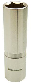 Hylsa 3/8" sexk lång 10mm
