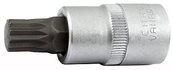 Hylsbits 1/2" splines M10