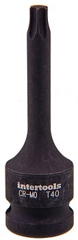 Krafthylsbits 1/2" T45