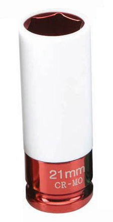 Krafthylsa teflonskydd 1/2" 21mm