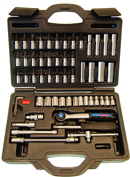 Hyls och Bitssats 1/4 " 58 delar
