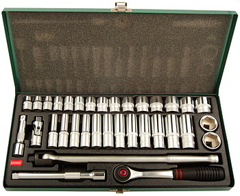Hylsnyckelsats 3/8" 34 delar