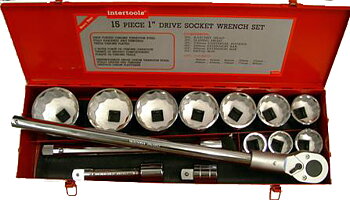 Hylsnyckelsats 1" 15 delar