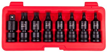 Torxhylssats 1/2" med led 8 delar