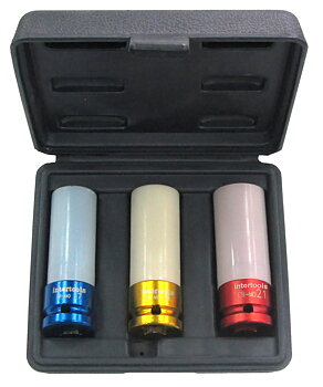 Krafthylsor långa med teflonskydd 17, 19, 21mm