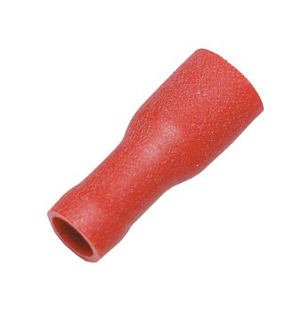 Helisolerad flatstiftshylsa röd 4,8 x 0,8mm