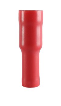 Isolerad rundstifthylsa röd 4mm
