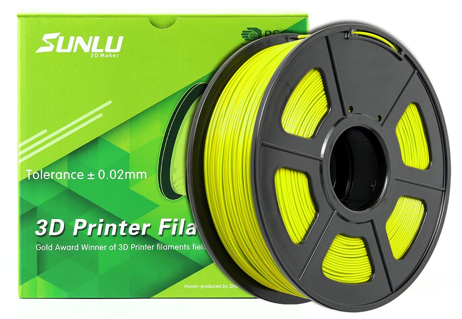 Sunlu - PLA (1.75mm, 1 Kg) - Gul