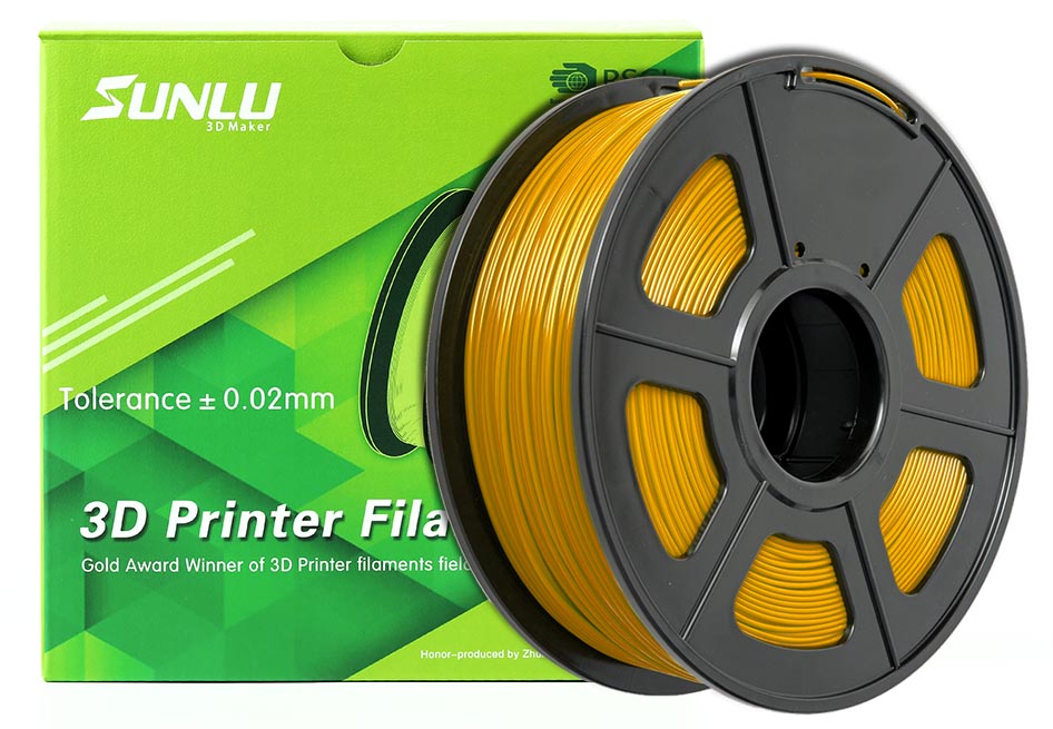 Sunlu - PLA (1.75mm, 1 Kg) - Guld