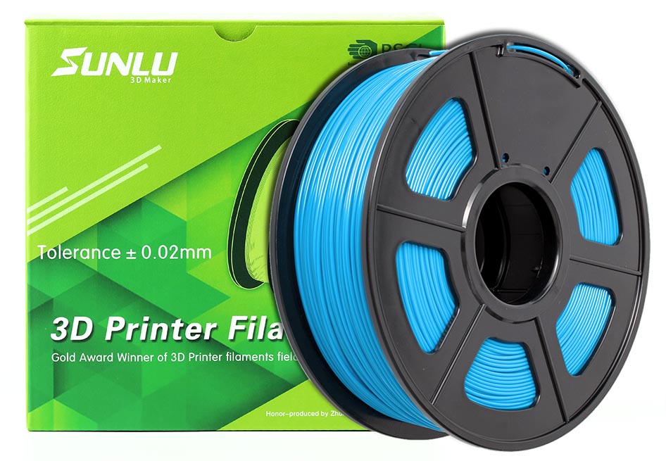 Sunlu - PLA (1.75mm, 1 Kg) - Självlysande Blå