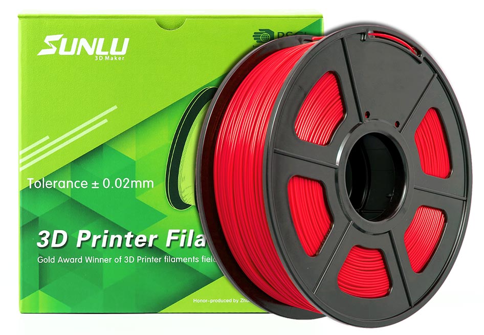 Sunlu - PLA PRO (1.75mm - 1 Kg) - Röd
