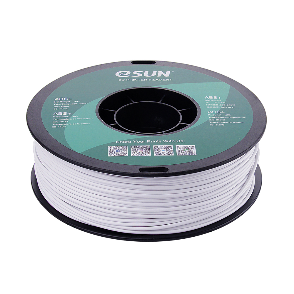 eSun ABS+ Filament (2.85mm, 1Kg) - Kallvit - 2