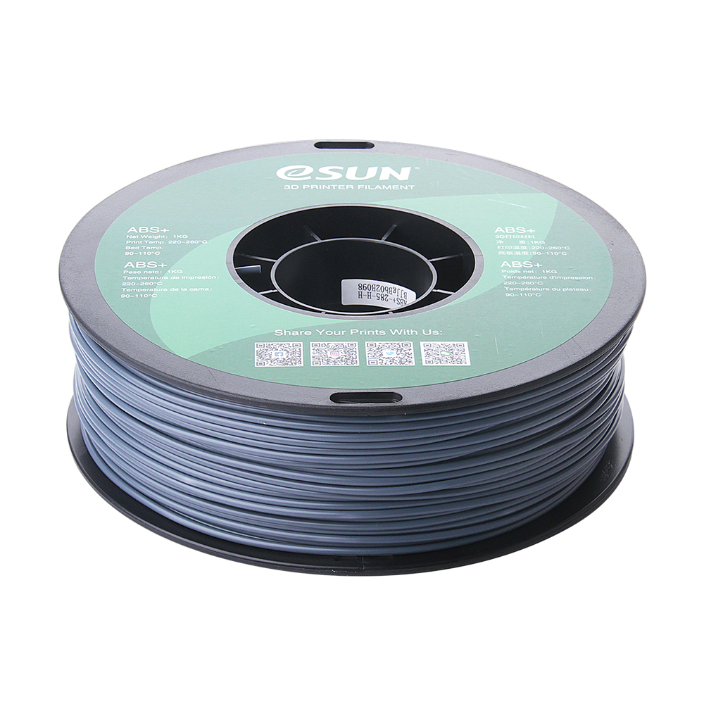 eSun ABS+ Filament (2.85mm, 1Kg) - Grå - 2
