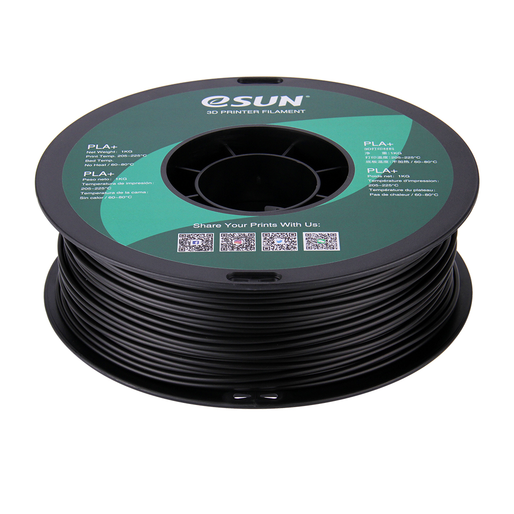 eSun PLA+ Filament (2.85mm, 1Kg) - Svart - 2