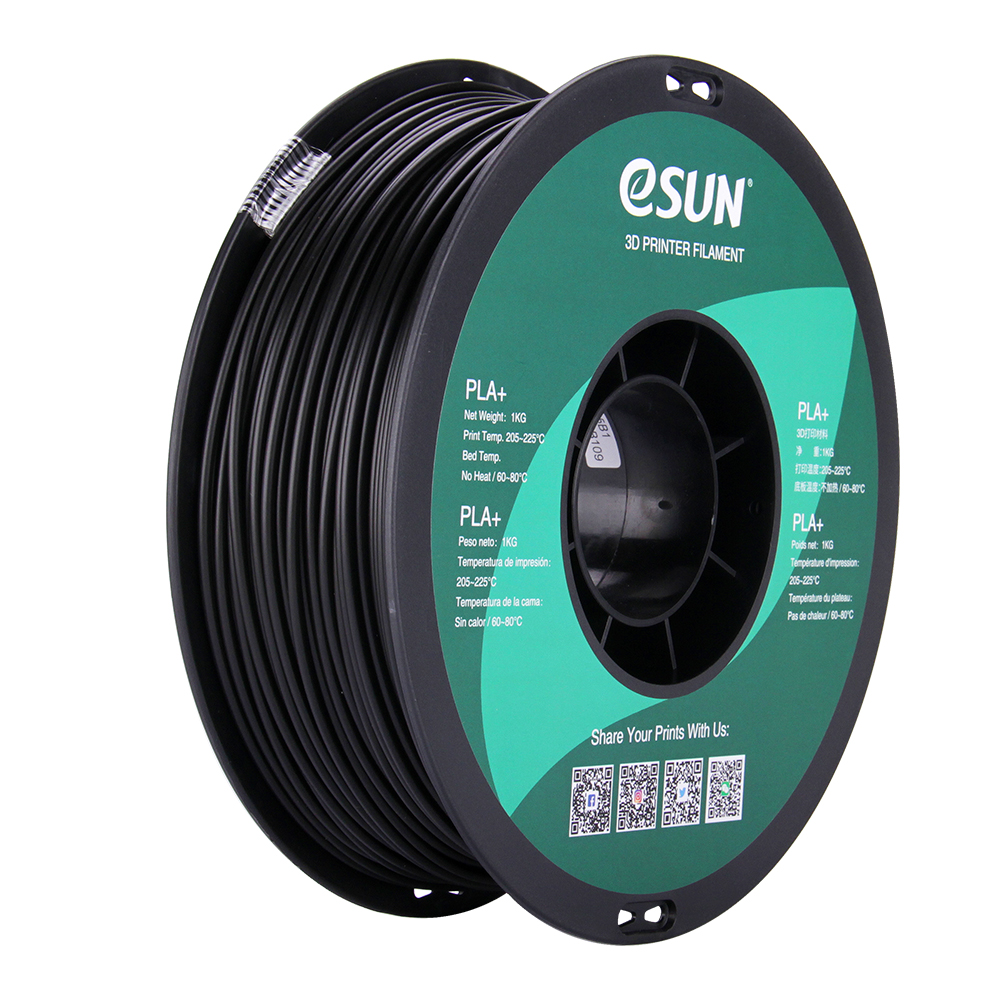 eSun PLA+ Filament (2.85mm, 1Kg) - Svart