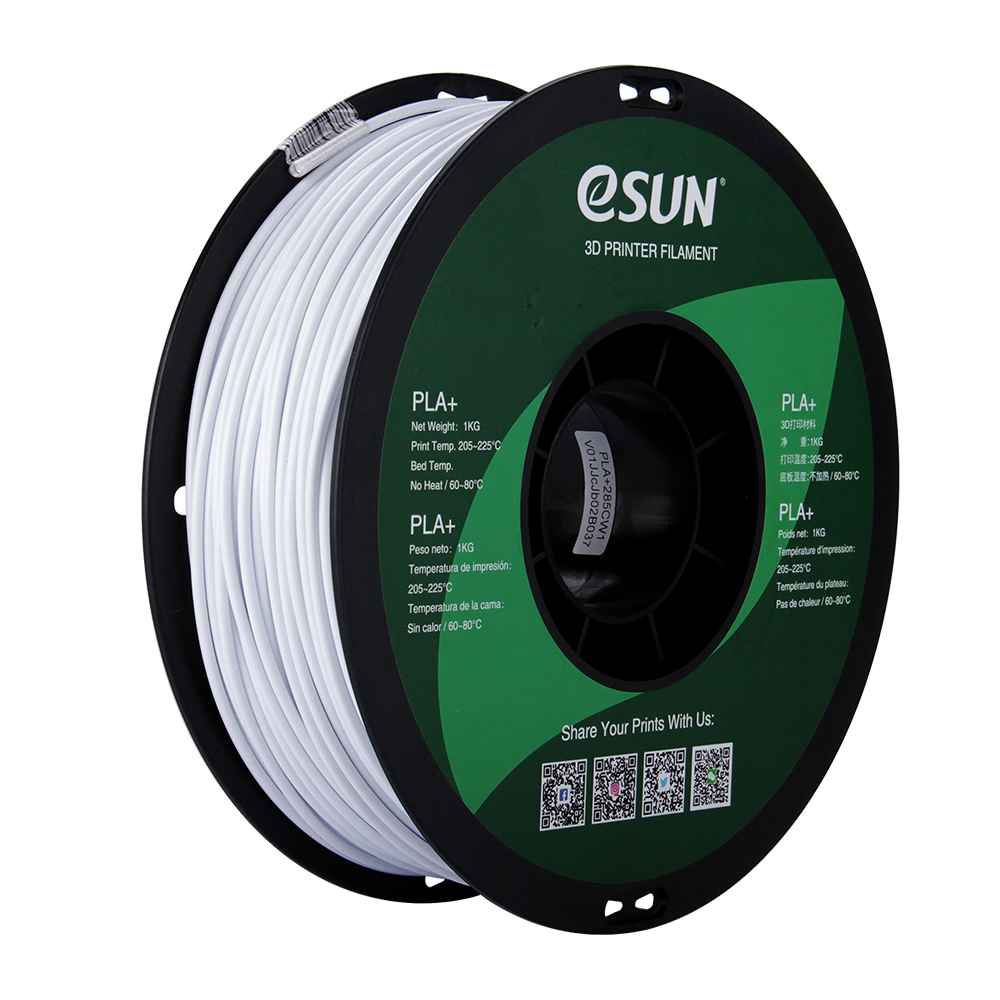 eSun PLA+ Filament (2.85mm, 1Kg) - Kallvit