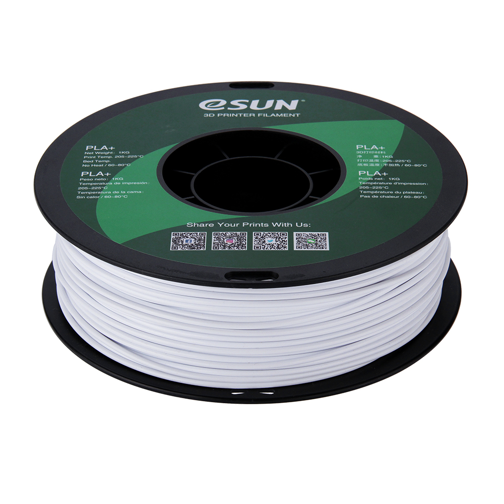 eSun PLA+ Filament (2.85mm, 1Kg) - Kallvit - 2