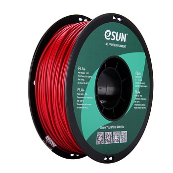 eSun PLA+ Filament (2.85mm, 1Kg) - Mörkröd/Brandbilsröd
