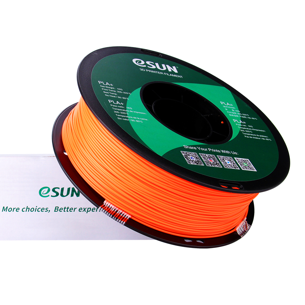 eSun PLA+ Filament (1.75mm, 1Kg) - Orange - 3