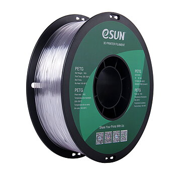 eSun PETG Filament (1.75mm, 1Kg) - Transparent