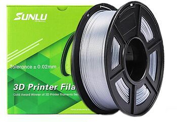 Sunlu - PLA (1.75mm, 1 Kg) - Silver - Silke