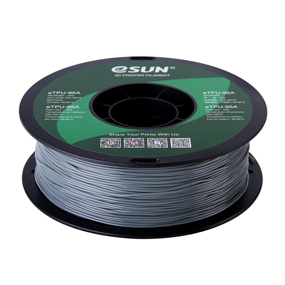 eSun eTPU-95A (1.75mm, 1Kg) - Grå - 2