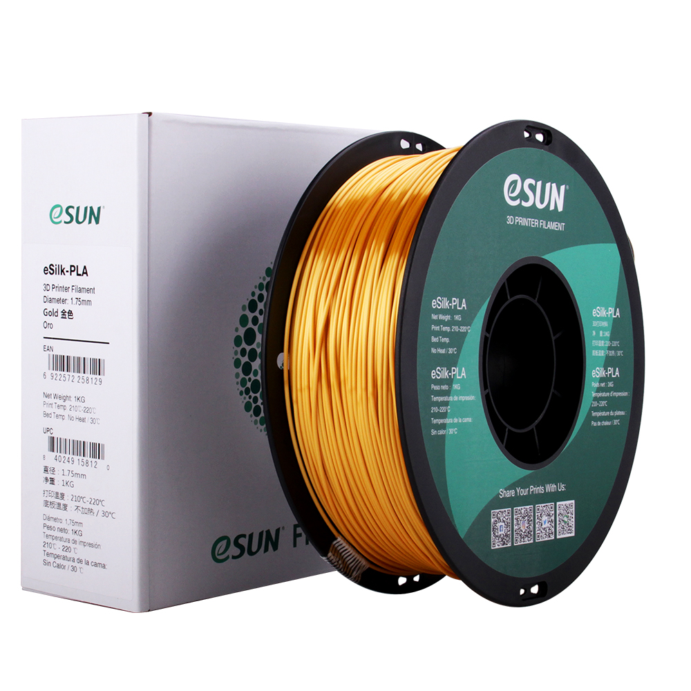 eSun eSILK Filament (1.75mm, 1Kg) - Koppar