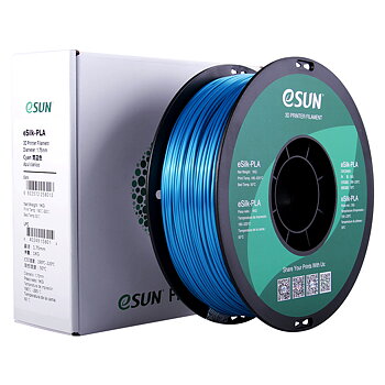 eSun eSILK Filament (1.75mm, 1Kg) - Cyan