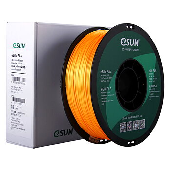 eSun eSILK Filament (1.75mm, 1Kg) - Mörkgul