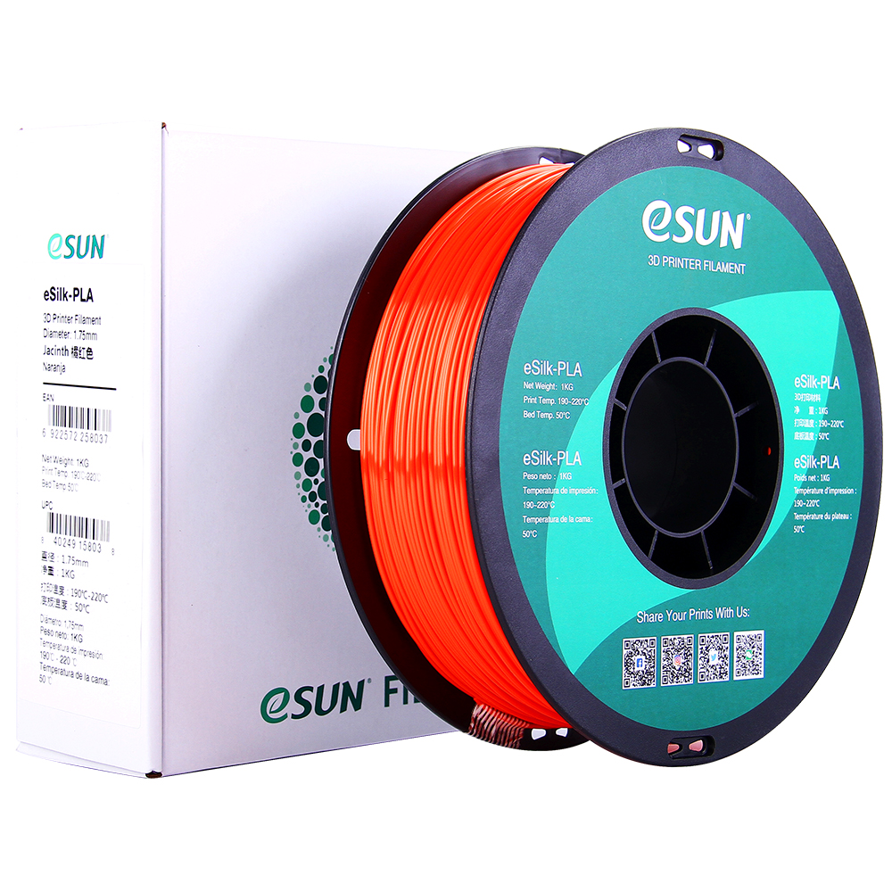 eSun eSILK Filament (1.75mm, 1Kg) - Jacinth