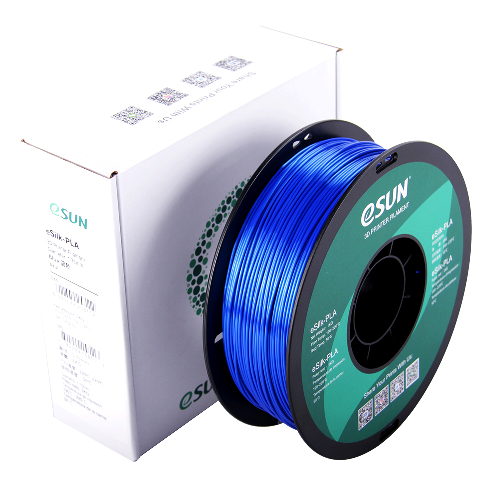 eSun eSILK Filament (1.75mm, 1Kg) - Blå - 2