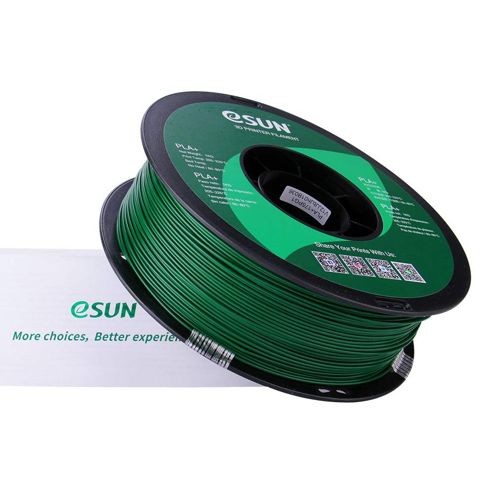 eSun PLA+ Filament (1.75mm, 1Kg) - Pine Green - 3