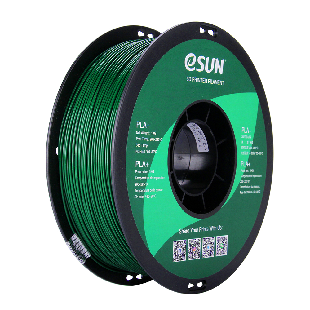 eSun PLA+ Filament (1.75mm, 1Kg) - Pine Green