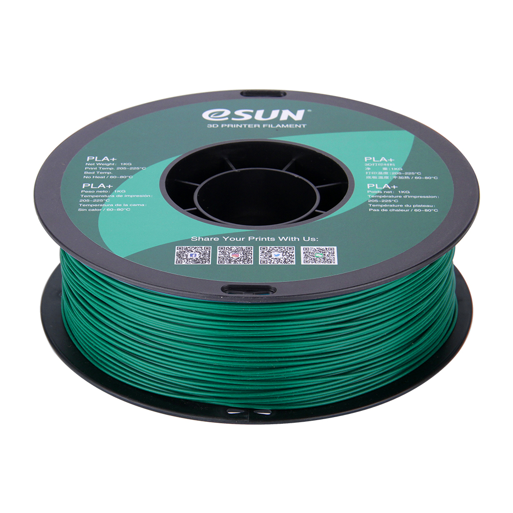 eSun PLA+ Filament (1.75mm, 1Kg) - Grön - 2