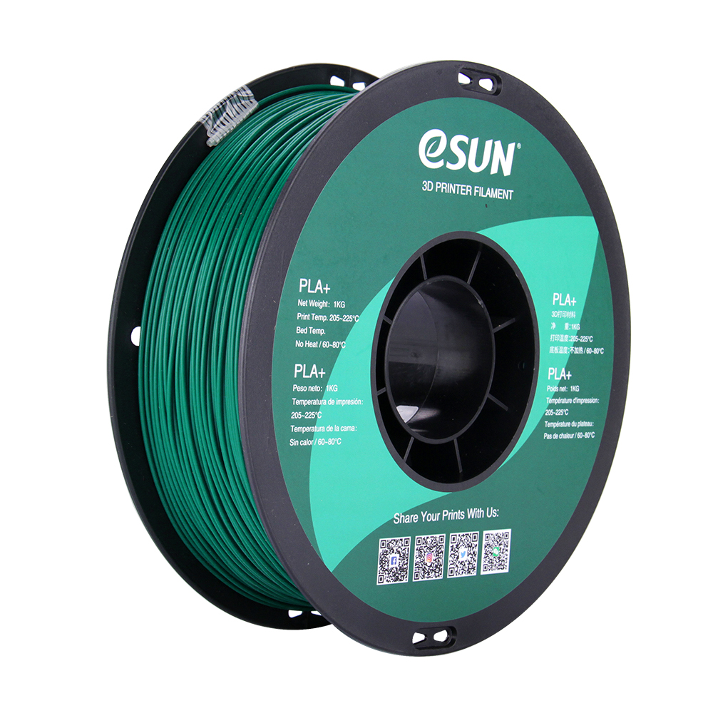 eSun PLA+ Filament (1.75mm, 1Kg) - Grön