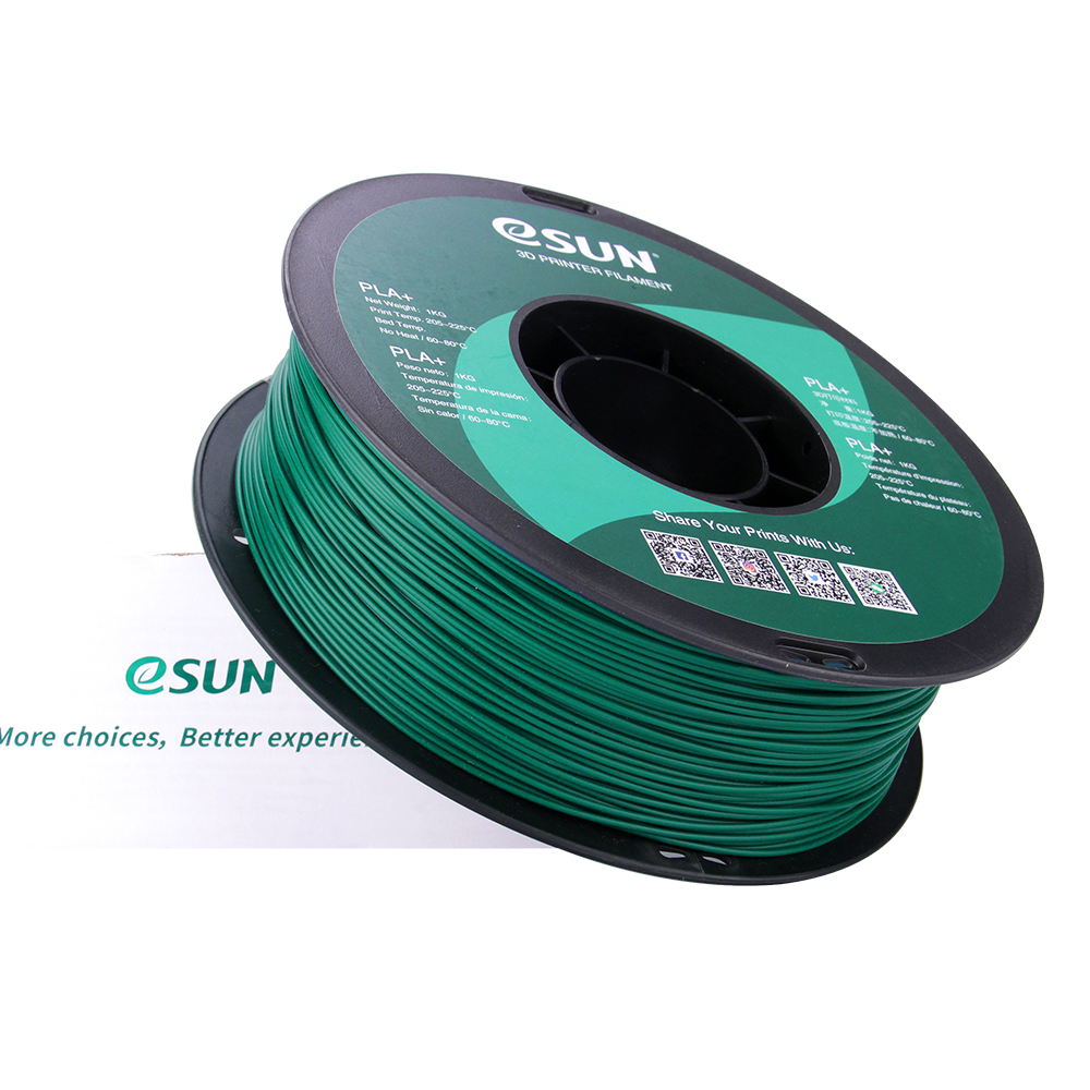 eSun PLA+ Filament (1.75mm, 1Kg) - Grön - 3