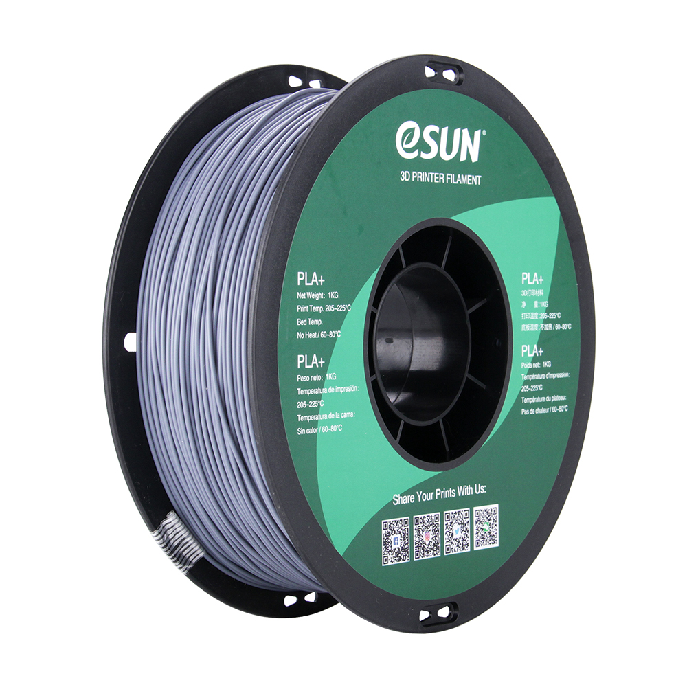 eSun PLA+ Filament (1.75mm, 1Kg) - Grå