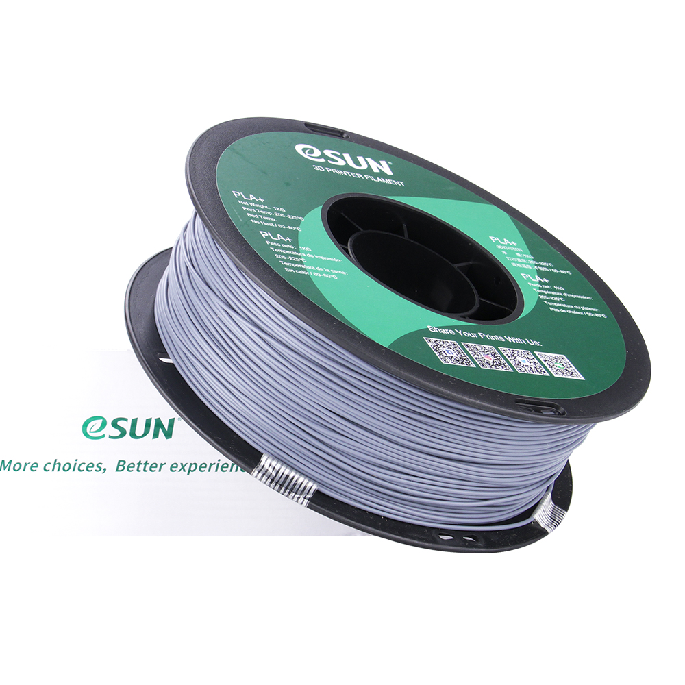 eSun PLA+ Filament (1.75mm, 1Kg) - Grå - 3
