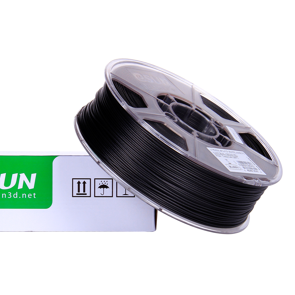 eSun ePA-12 CF (Kolfiber) Filament (1.75mm, 1Kg) - Natural (Svart) - 3